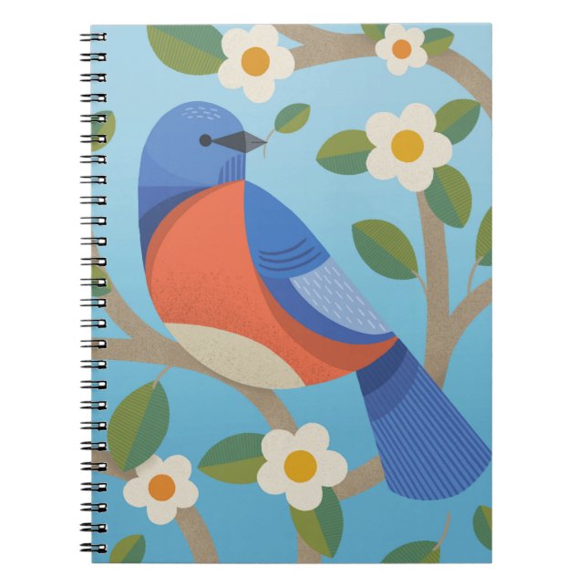 Bluebird Spiral Notebook (Front)