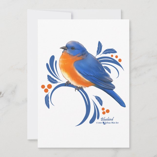 Bluebird Thank You Card (Front)