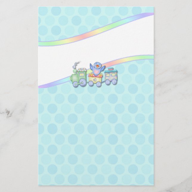 Bluebird Train Stationery (Front)
