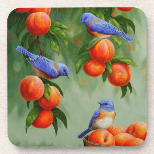 Bluebirds and Peach Tree Coaster
