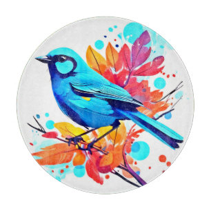 Bluebird's Bliss Art Cutting Board