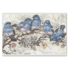 Bluebirds & Blossoms Watercolor Decoupage