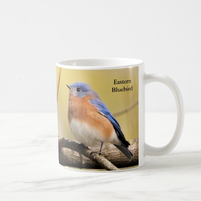 Bluebirds Coffee Mug by BirdingCollectibles (Right)