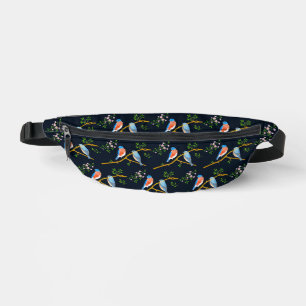 Bluebirds Dark Blue Fanny Pack