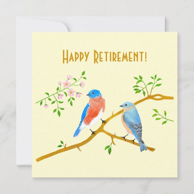 Bluebirds Flat Card (Front)