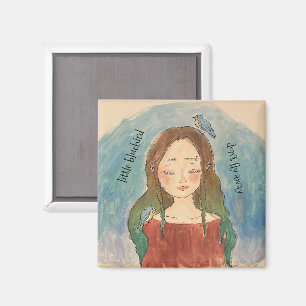 Bluebirds Girl Don't Fly Away Magnet