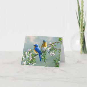 Bluebirds Holiday Card