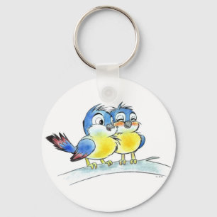 Bluebirds key chain