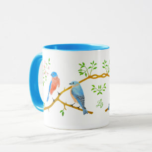 Bluebirds Light Blue Combo Mug