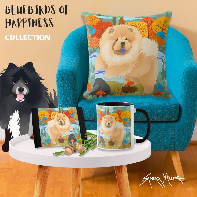 BLUEBIRDS OF HAPPINESS  Chow  Cushion (Creator Uploaded)