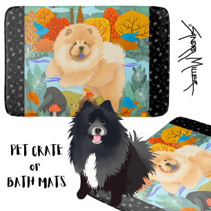BLUEBIRDS OF HAPPINESS  Chow dog crate pad Bath Mat