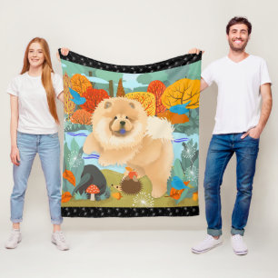 BLUEBIRDS OF HAPPINESS  Chow fleece blanket