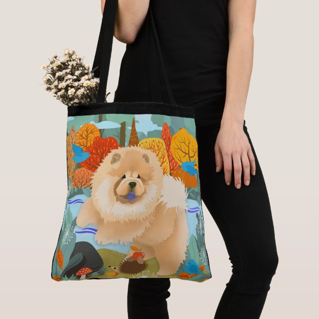 BLUEBIRDS OF HAPPINESS  Chow tote or crossbody bag (Close Up)