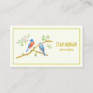 Bluebirds Pair Business Card