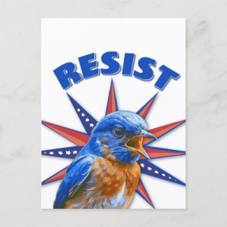 Bluebirds Resist Postcard