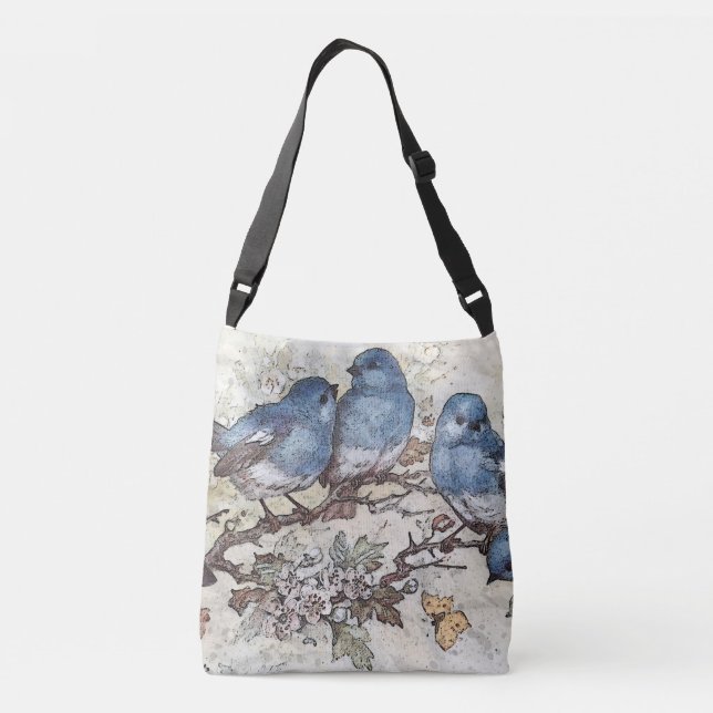 Bluebirds Tote Bag (Back)