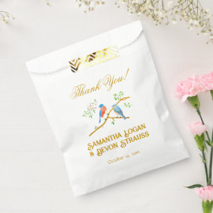 Bluebirds Wedding Favour Bag