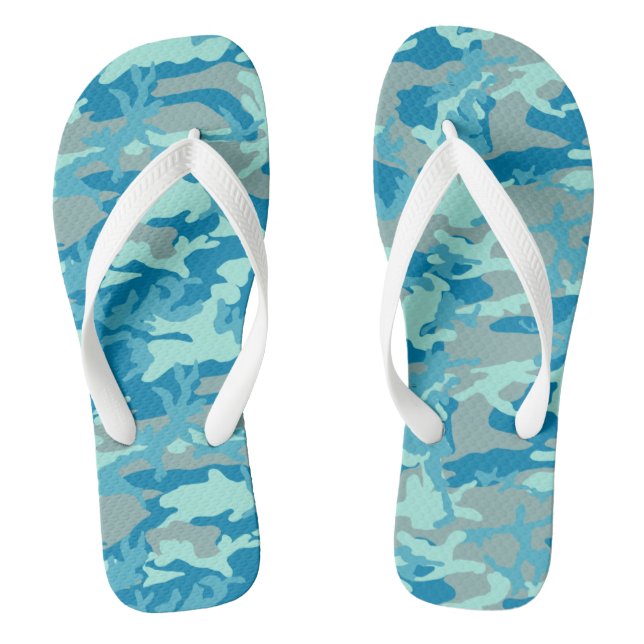 BlueBlast Camo Pattern Thongs (Footbed)