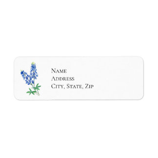 Bluebonnet 3 return address label