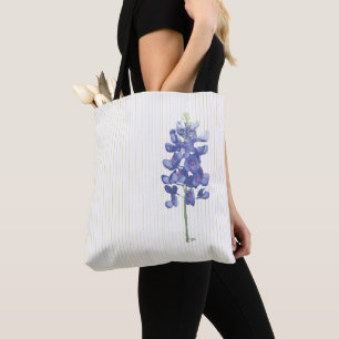 Bluebonnet, Blue, Purple, Wild Flower Tote Bag