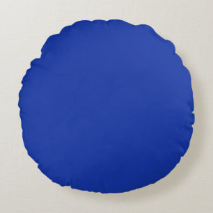 Bluebonnet Blue Round Cushion