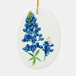 Bluebonnet Ceramic Ornament
