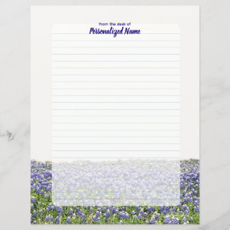Bluebonnet Field Lined Paper Sheet