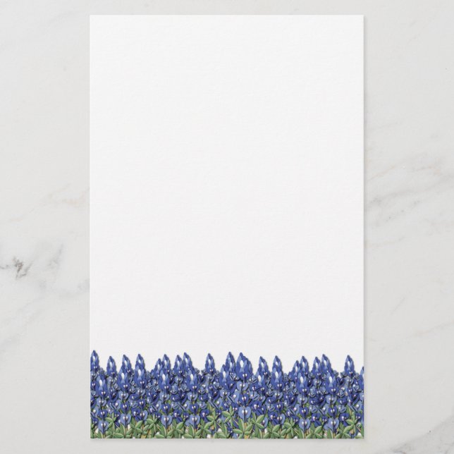 Bluebonnet Field Stationery (Front)