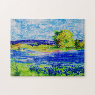 Bluebonnet Fields Jigsaw Puzzle