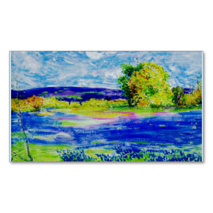 Bluebonnet Fields Magnetic Business Card