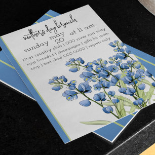 Bluebonnet Flowers Spring Bluebonnets Floral Invitation