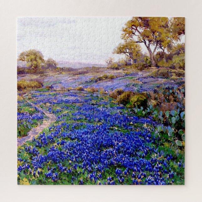 Bluebonnet Landscapes by Julian Onderdonk,  Jigsaw Puzzle (Vertical)