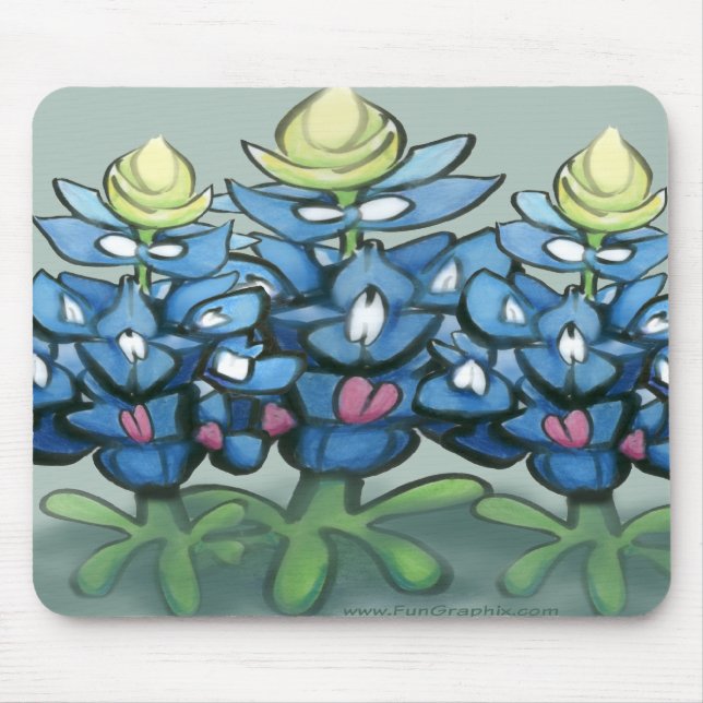 bluebonnet mouse pad (Front)
