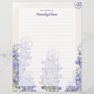 Bluebonnet Muted Lined Paper Sheet