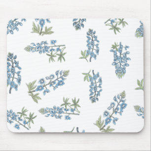Bluebonnet Pattern Mouse Pad