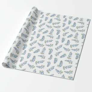 Bluebonnet Pattern Wrapping Paper