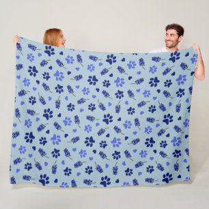 Bluebonnet Pet Lover Blanket – Texas Floral Throw