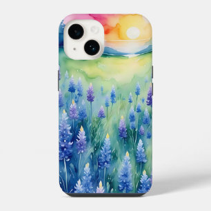 Bluebonnet Sunrise in Blues  iPhone 14 Case