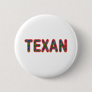 Bluebonnet Texan 6 Cm Round Badge