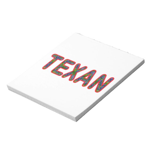 Bluebonnet Texan Notepad (Rotated)