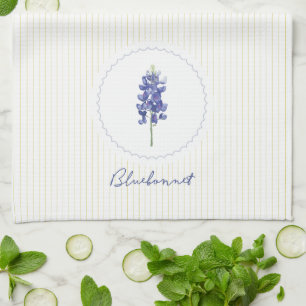 Bluebonnet, Texas Wild Flower Tea Towel