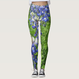 Bluebonnet Texas Wildflower Leggings