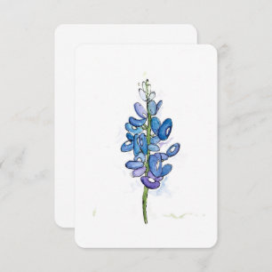 Bluebonnet Wild Flower Any Occasion Flat Card