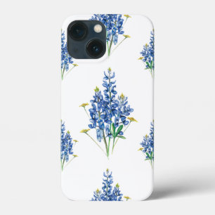 Bluebonnets and Wildflowers Pattern iPhone 13 Mini Case