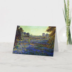 Bluebonnets at Late Afternoon, near La Grange,  Card