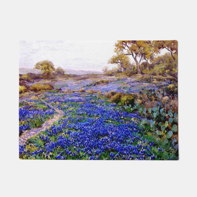 Bluebonnets at Twilight, North of San Antonio, Doormat (Front)