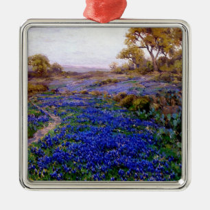 Bluebonnets at Twilight, North of San Antonio Metal Ornament