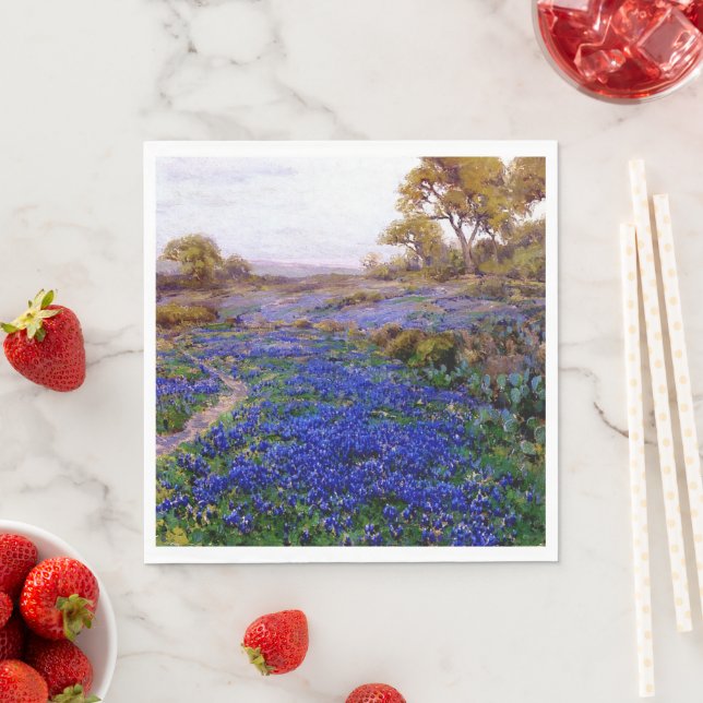 Bluebonnets at Twilight, North of San Antonio Napkin (Insitu)