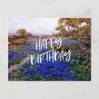 Bluebonnets at Twilight, North of San Antonio