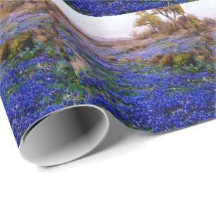Bluebonnets at Twilight, North of San Antonio Wrapping Paper